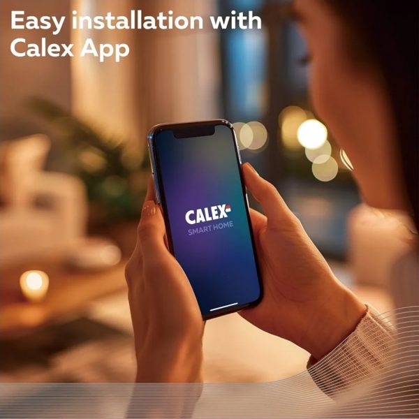 Calex Smart Wi-Fi LED Lightbulb Candle E14 Warm White Dimmable - Image 3
