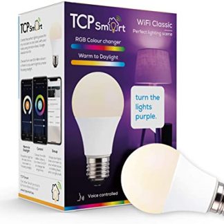 TCP Smart Wi-Fi LED Lightbulb Classic E27 Colour Tuneable White & Colour Changing Dimmable