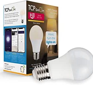 TCP Smart Wi-Fi LED Filament Lightbulb Classic E27 Warm White Dimmable