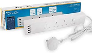 TCP Smart Wi-Fi Extension Lead 4 UK Sockets and 4 x USB Ports