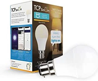 TCP Smart Wi-Fi LED Classic Lightbulb B22 Warm White Dimmable [Energy Class A+]