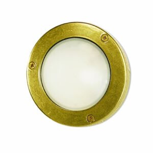 Moretti Luce 188.G9 Polished Brass Round Bulkhead