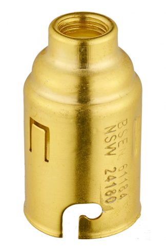 B22 ALUMINIUM LAMPHOLDER UNEARTHED