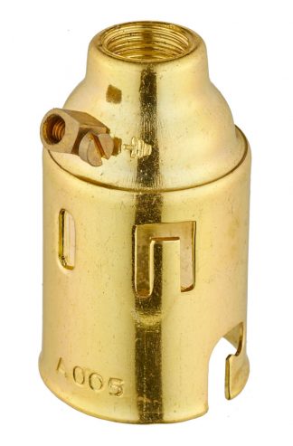 B22 2-PART ALUMINIUM LAMPHOLDER EARTHED