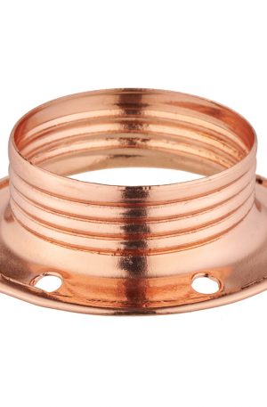 E14 METAL SHADE RING BRASS PLATED