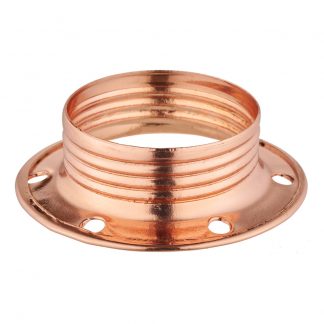 E14 METAL SHADE RING BRASS PLATED