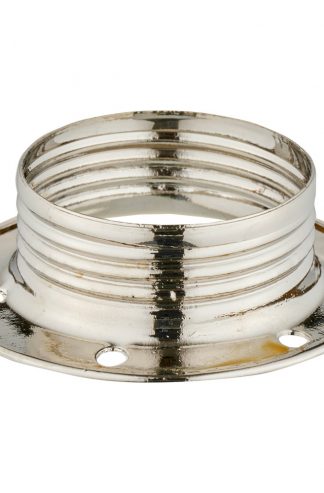 E14 METAL SHADE RING BRIGHT ZINC PLATED