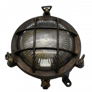 [09004] Mini Porthole Bulkhead (Antique Brass)