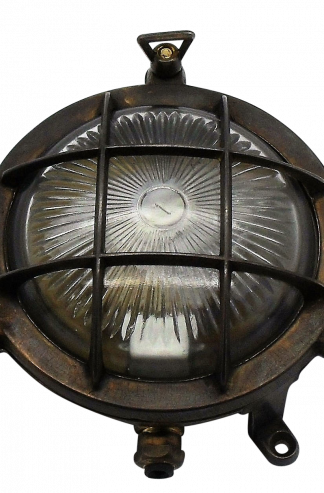 [09004] Mini Porthole Bulkhead (Antique Brass)