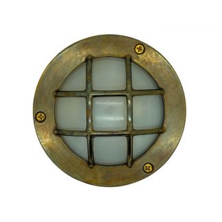 [09044] Compact Mini Circular Bulkhead (Antique Brass)