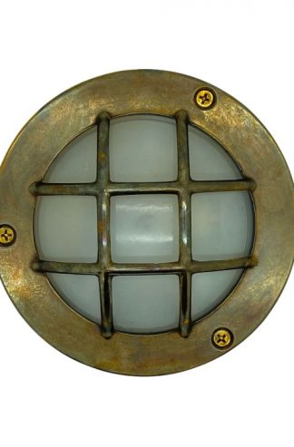 [09044] Compact Mini Circular Bulkhead (Antique Brass)