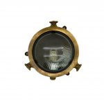 [09077] Plain Mini Porthole Bulkhead (Antique Brass)