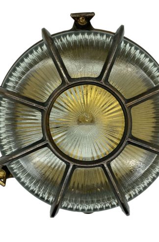 [09079] Extra Large Radial Porthole Bulkhead (Antique Brass)