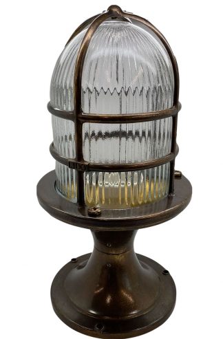 [09082] Large Post Light (Antique Brass)