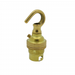 Metalbrite Hook BC Lampholder (Brass)