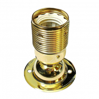 Plated ES Batten Lampholder (Brass Plated)