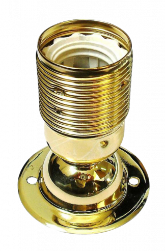 Plated ES Batten Lampholder (Brass Plated)