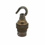 Metalbrite Hook BC Lampholder (Antique Brass)