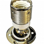 Plated ES Batten Lampholder (Nickel)