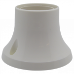 Plastic ES Batten Lampholder (White)