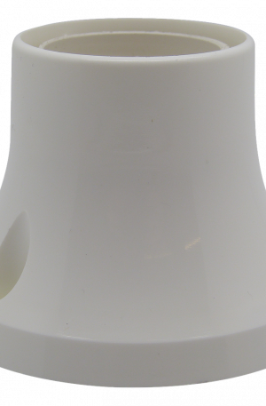 Plastic ES Batten Lampholder (White)