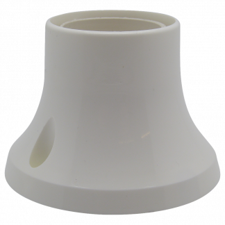 Plastic ES Batten Lampholder (White)