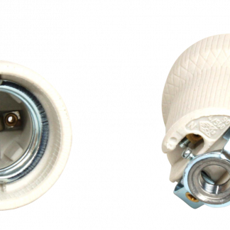 ES Porcelain Lampholder (10mm Threaded Entry)
