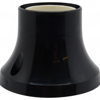 Plastic ES Batten Lampholder (Black)