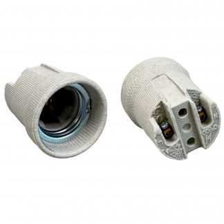 ES Porcelain Lampholder (Internal Base Fixing)