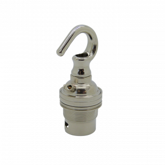 Metalbrite Hook BC Lampholder (Nickel)