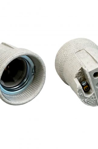 ES Porcelain Lampholder (Internal Base Fixing)