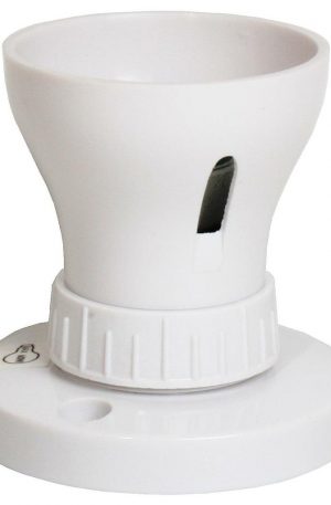 T1 Straight Plastic BC Batten Lampholder