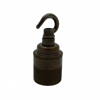 Metalbrite Hook ES Lampholder (Antique Brass)