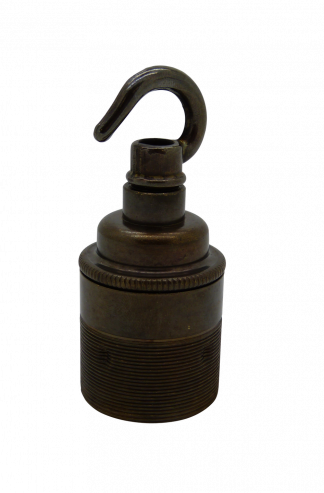 Metalbrite Hook ES Lampholder (Antique Brass)