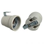ES Porcelain Lampholder (L Bracket Fixing)