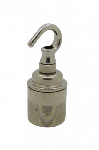 Metalbrite Hook ES Lampholder (Nickel)