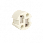 Ceramic G4/GU5.3 Lampholder (Unwired Rear Push-In Entry)