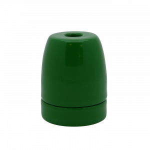 Gloss Porcelain ES 10mm Lampholder (Green)