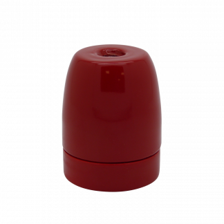 Gloss Porcelain ES 10mm Lampholder (Red)