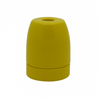 Gloss Porcelain ES 10mm Lampholder (Yellow)