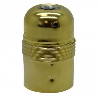 Plated ES 10mm Lampholder [Smooth Skirt] (Brass Plated)