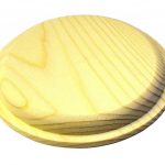 Circular Wooden Pattress 95mm (Natural)