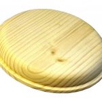 Circular Wooden Pattress 105mm (Natural)