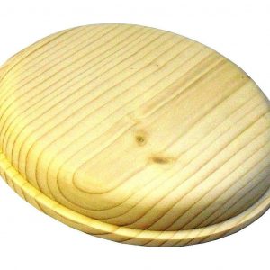 Circular Wooden Pattress 105mm (Natural)