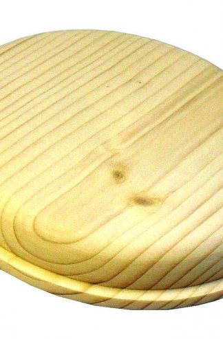 Circular Wooden Pattress 105mm (Natural)