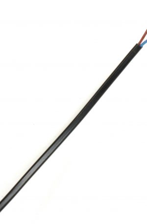 2 Core Flat (Oval) Flex [2192Y] (0.5mm Black)