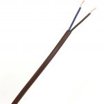 2 Core Flat (Oval) Flex [2192Y] (0.5mm Brown)