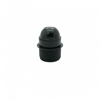 Continental ES 10mm Lampholder [Threaded Skirt with Shoulder] (Black)