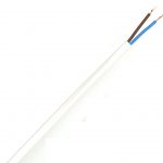 2 Core Flat (Oval) Flex [2192Y] (0.75mm White)