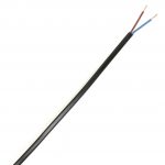 2 Core Flat (Oval) Flex [2192Y] (0.75mm Black)
